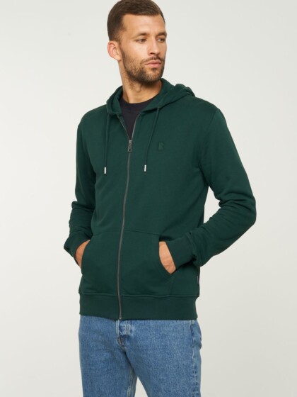 Sweatjacke Birch deep green von recolution