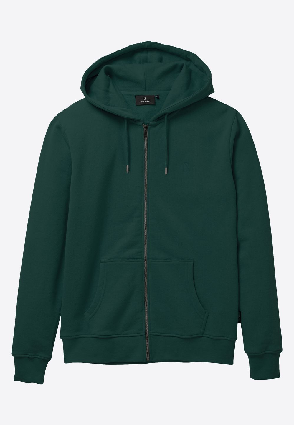 Sweatjacke Birch deep green von recolution