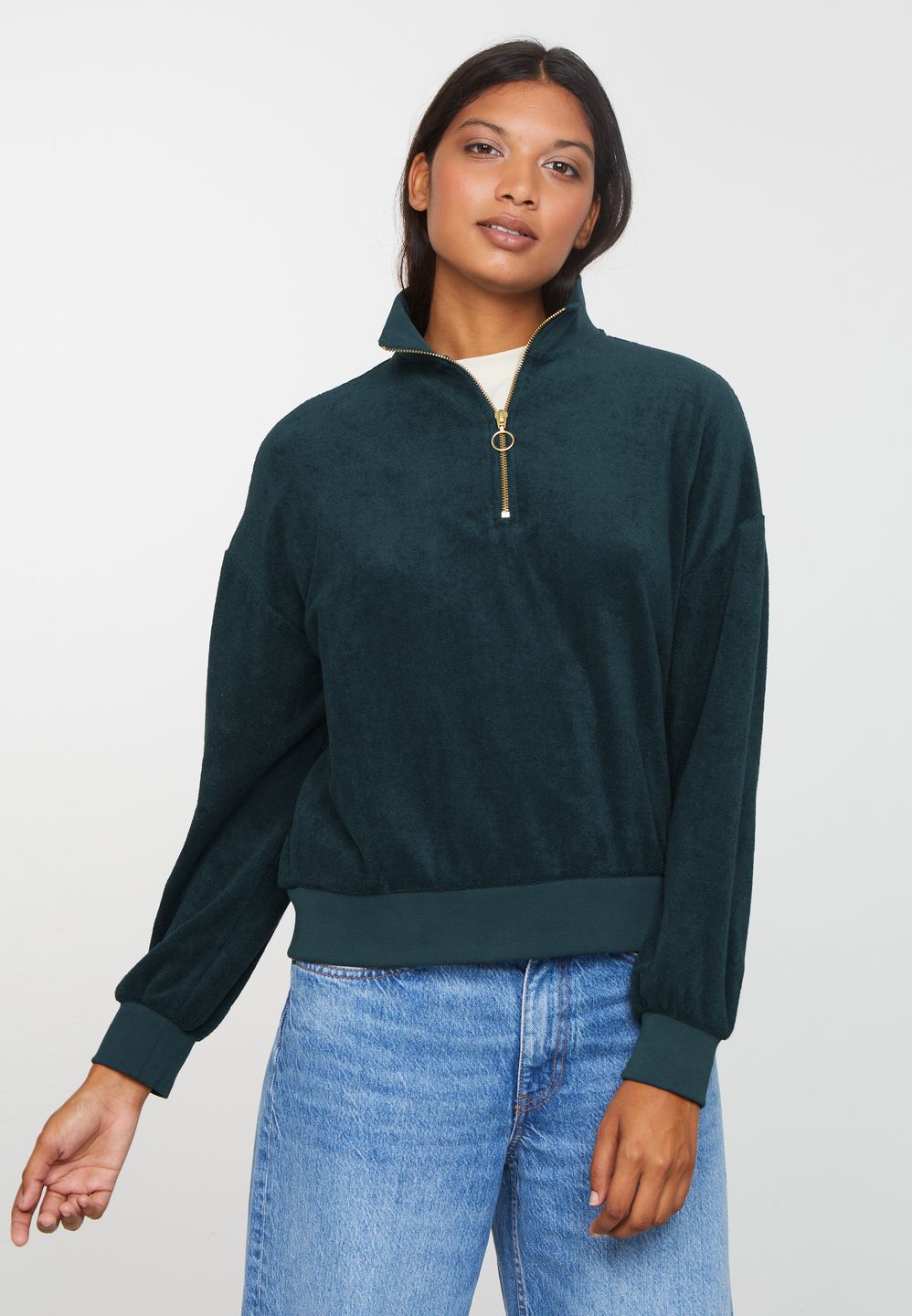 Sweatshirt Hosta deep lake blue von recolution