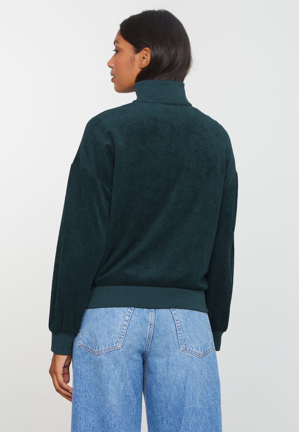 Sweatshirt Hosta deep lake blue von recolution