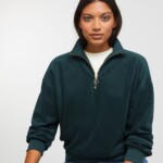 Sweatshirt Hosta deep lake blue von recolution