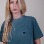 T-Shirt Garceta Pigment Dyed green von trendsplant