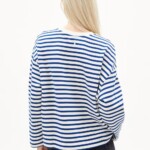 Sweatshirt Frankaa Maarlen Stripe undyed-lapis blue von Armedangels