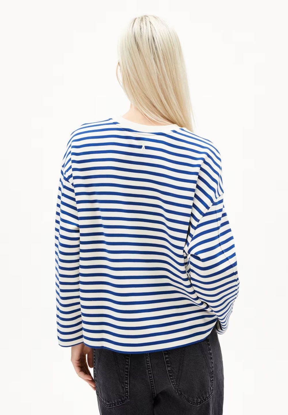 Sweatshirt Frankaa Maarlen Stripe undyed-lapis blue von Armedangels