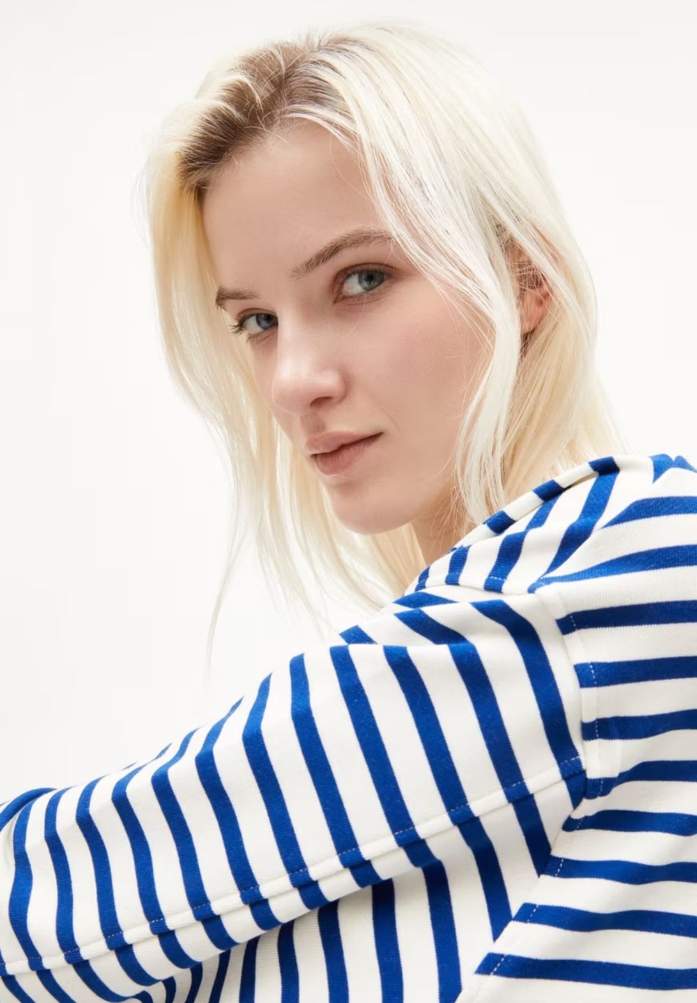 Sweatshirt Frankaa Maarlen Stripe undyed-lapis blue von Armedangels