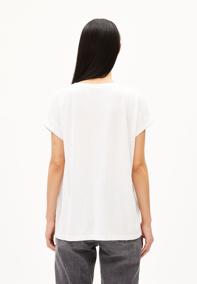 T-Shirt Idaara Circular used white von Armedangels