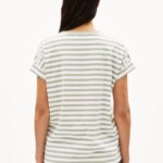 T-Shirt Idaara Stripes white-seagreen von Armedangels