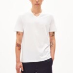 T-Shirt Jaames V-Neck white von Armedangels