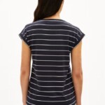 T-Shirt Jilaana Fine Stripes night sky-oatmilk von Armedangels