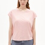 T-Shirt Oneliaa Lovely Stripes oatmilk-deep rosalilly von Armedangels