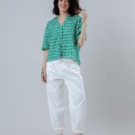 Bluse Sunset Cropped green von Brava Fabrics