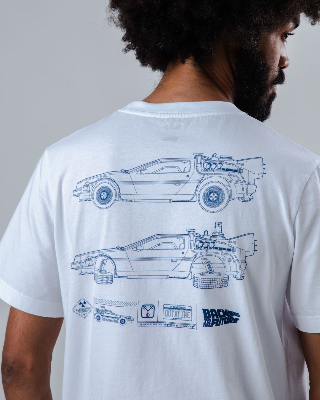 T-Shirt BTTF Blueprint ecru von Brava Fabrics