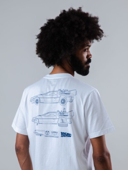 T-Shirt BTTF Blueprint ecru von Brava Fabrics