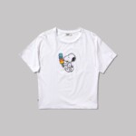 T-Shirt Peanuts Icecream Oversize white von Brava Fabrics