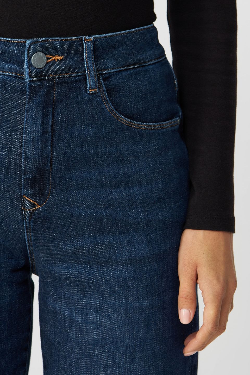 Jeans Dew Flared Soft Denim - Classic dark blue von DAWN