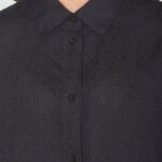 Bluse Loose Linen black jet von KnowledgeCotton Apparel