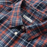 Hemd Flannel Boyfriend Fit Checked blue check von KnowledgeCotton Apparel