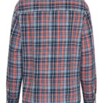 Hemd Flannel Boyfriend Fit Checked blue check von KnowledgeCotton Apparel