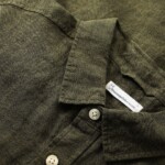 Hemd Kurzarm Regular Leinen burned olive von KnowledgeCotton Apparel