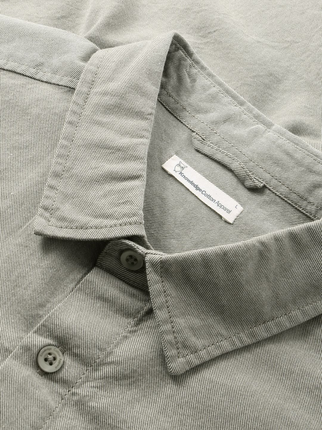 Hemd Regular Fit Light Twill burned olive von KnowledgeCotton Apparel