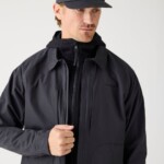 Overshirt Vent Canvas 200 Classic black jet von KnowledgeCotton Apparel