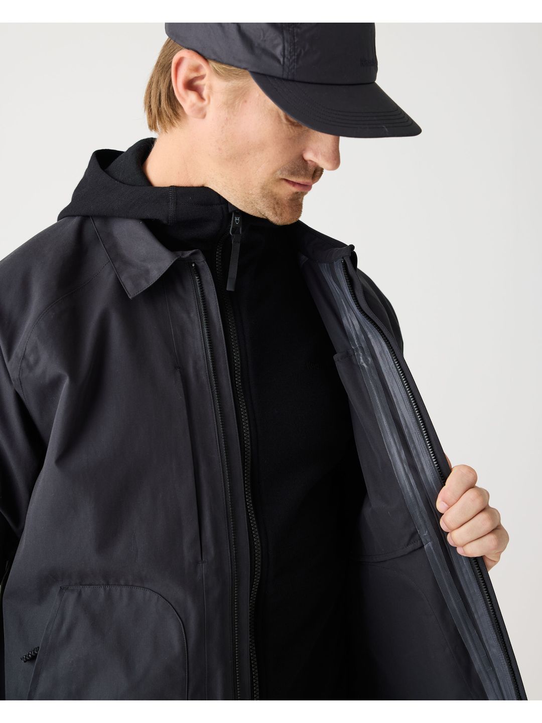 Overshirt Vent Canvas 200 Classic black jet von KnowledgeCotton Apparel