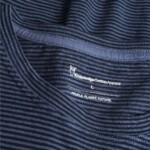 T-Shirt Narrow Striped Slub navy von KnowledgeCotton Apparel