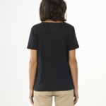 T-Shirt Regular Leinen black jet von KnowledgeCotton Apparel