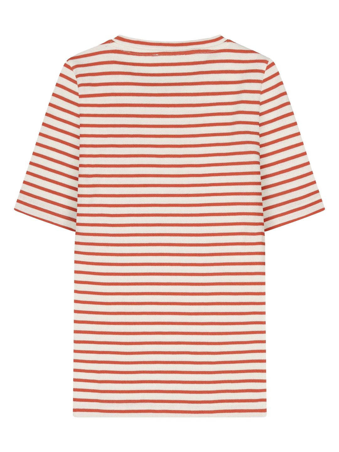 T-Shirt Striped Rib red stripe von KnowledgeCotton Apparel