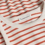 Top Striped Racer Rib red stripe von KnowledgeCotton Apparel