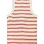 Top Striped Racer Rib red stripe von KnowledgeCotton Apparel