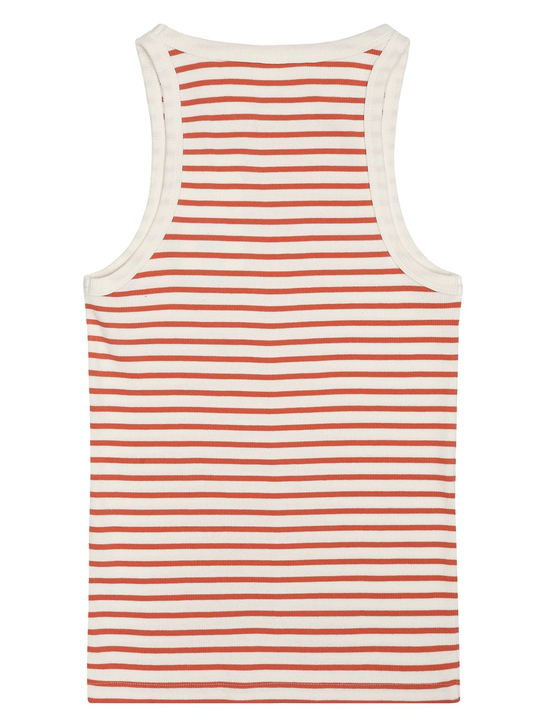 Top Striped Racer Rib red stripe von KnowledgeCotton Apparel