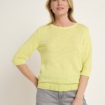 Halbarmpullover lime von Lanius