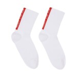 Socken Statement red/ white von Lanius