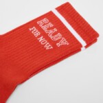 Socken Statement red/ white von Lanius