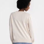 Pullover Feinstrick Dhana cream melange von MELAWEAR