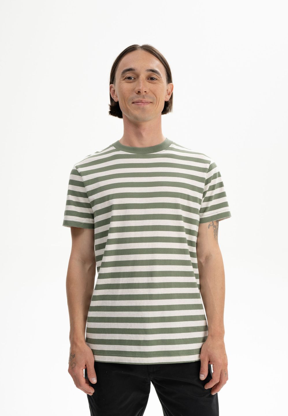 T-Shirt Avan Stripes thymian gestreift von MELAWEAR