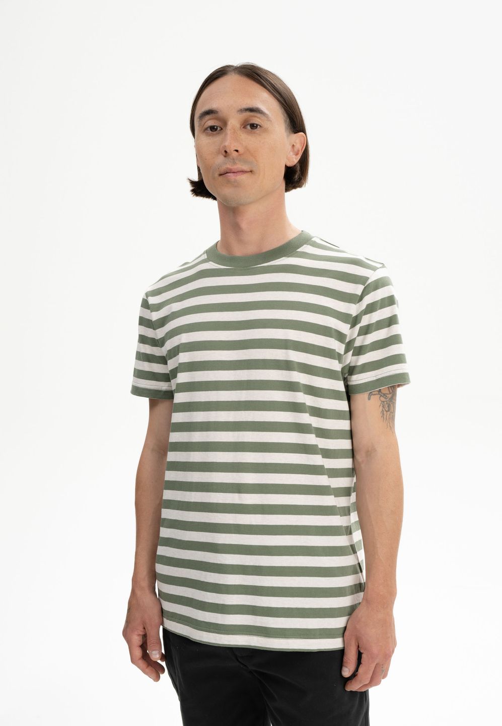 T-Shirt Avan Stripes thymian gestreift von MELAWEAR