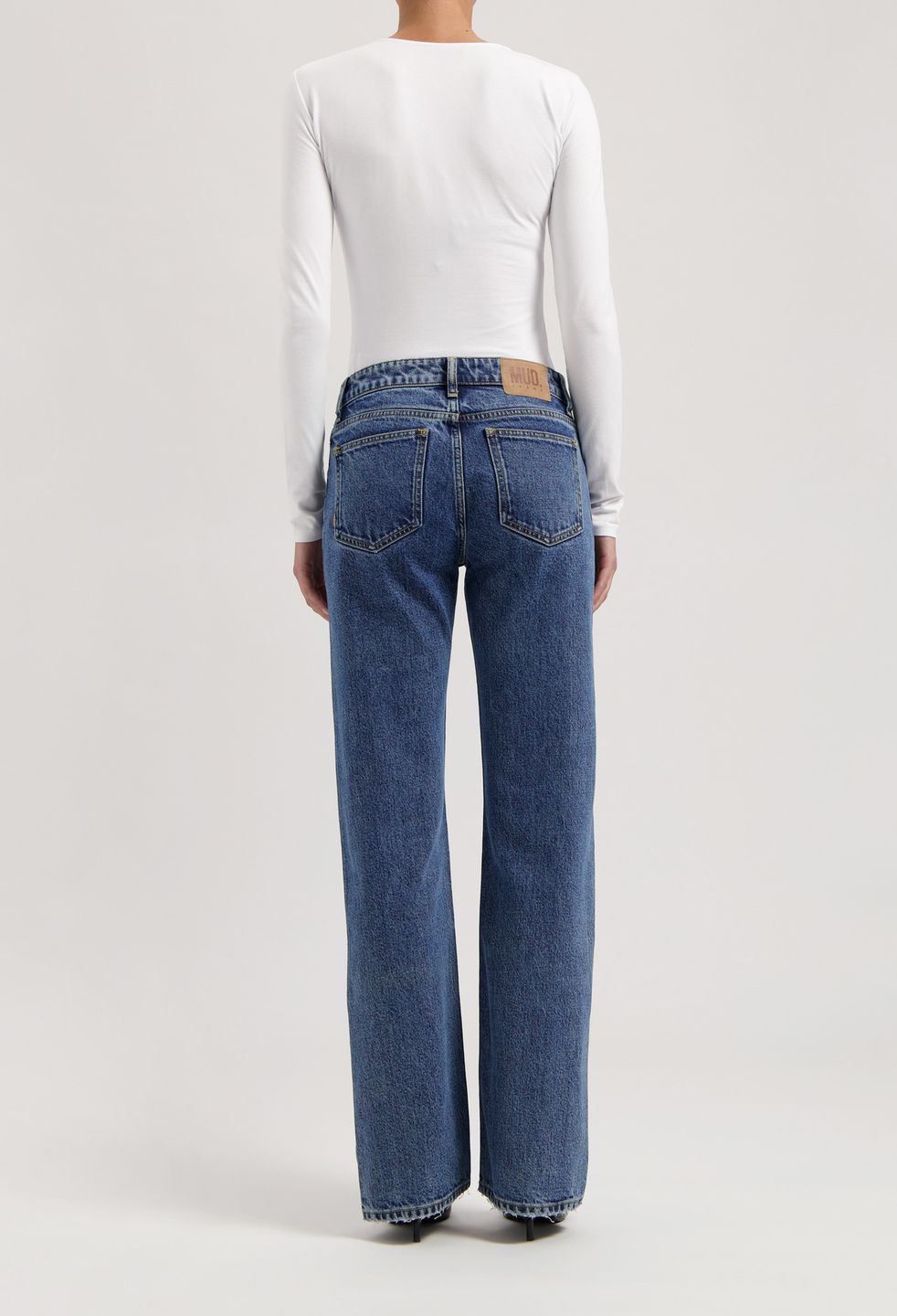 Jeans Carry Mid Straight stone vintage von MUD Jeans