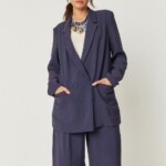 Blazer Atxa navy violet von Skunkfunk