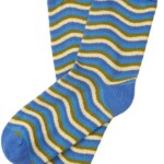 Socken Waves dazzling blue von Tranquillo