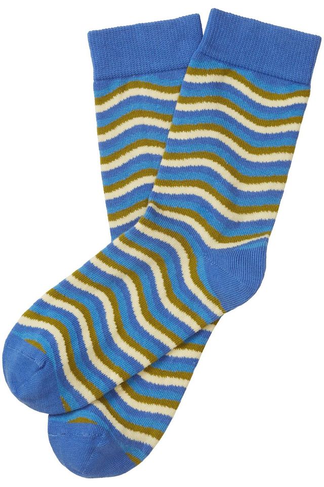 Socken Waves dazzling blue von Tranquillo