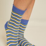 Socken Waves dazzling blue von Tranquillo