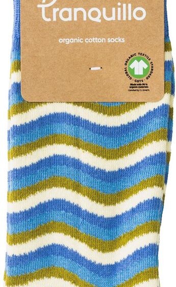 Socken Waves dazzling blue von Tranquillo