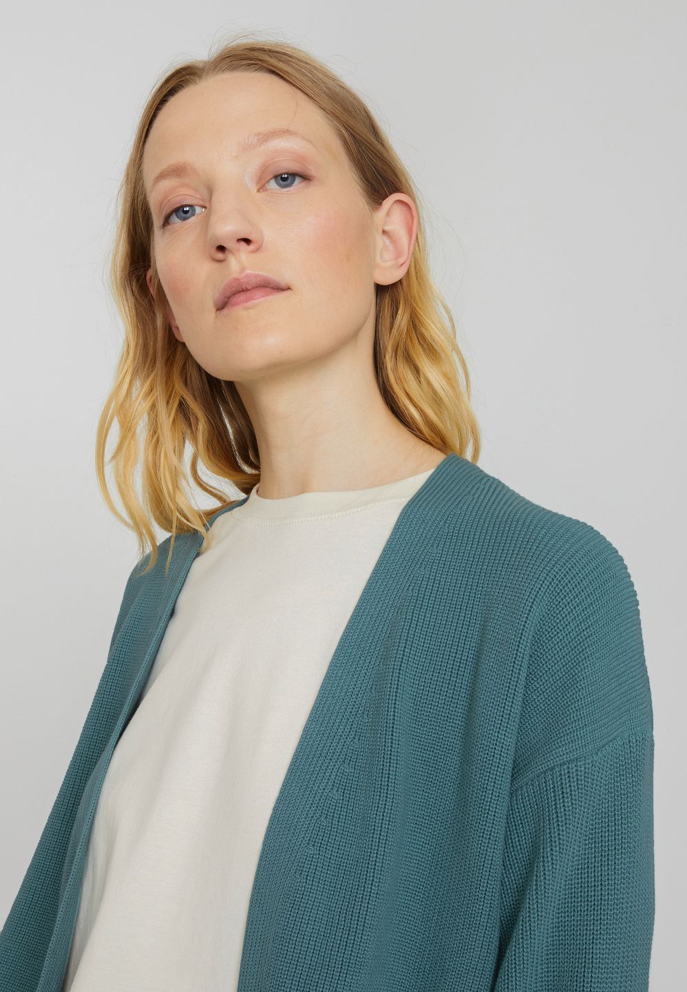 Cardigan Moringa lake green von recolution