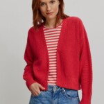 Cardigan Moringa mars red von recolution