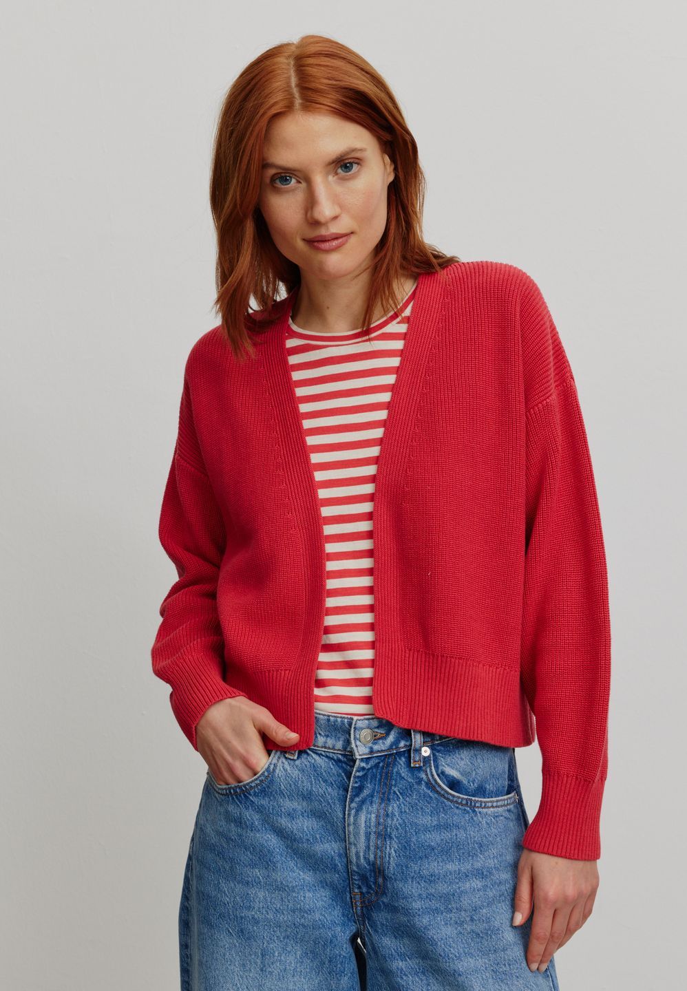 Cardigan Moringa mars red von recolution