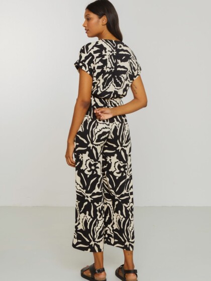 Jumpsuit Dianella Botanical black von recolution