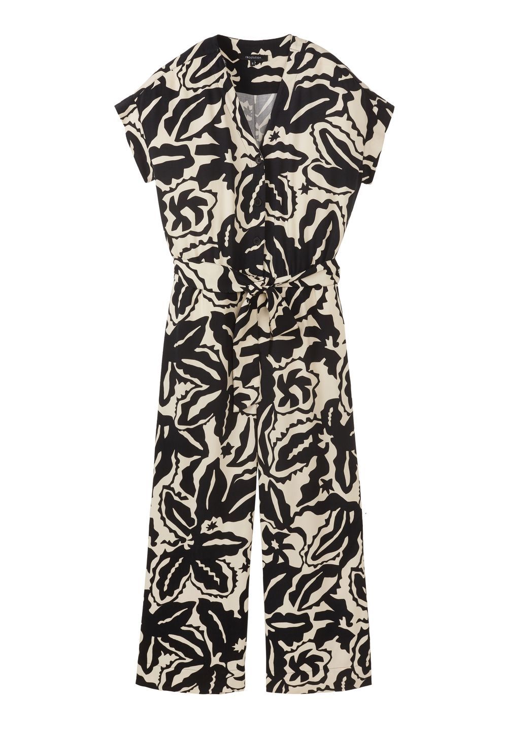 Jumpsuit Dianella Botanical black von recolution