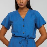 Kleid Peony electric blue von recolution